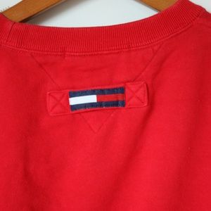 Tommy Hilfiger XXL oversized sweater in Cherry red